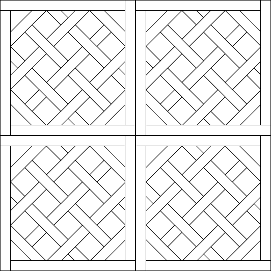 parquet de madera de olivo dibujo de mosaico en estilo de versailles